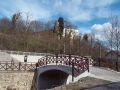 Hrad Zlín Malenovice od mostu